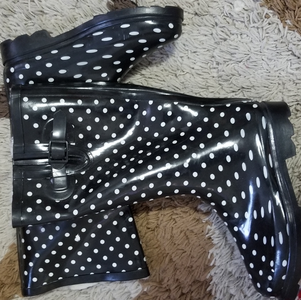 Poker Dot👢 Rain Boot - Picture 5 of 6